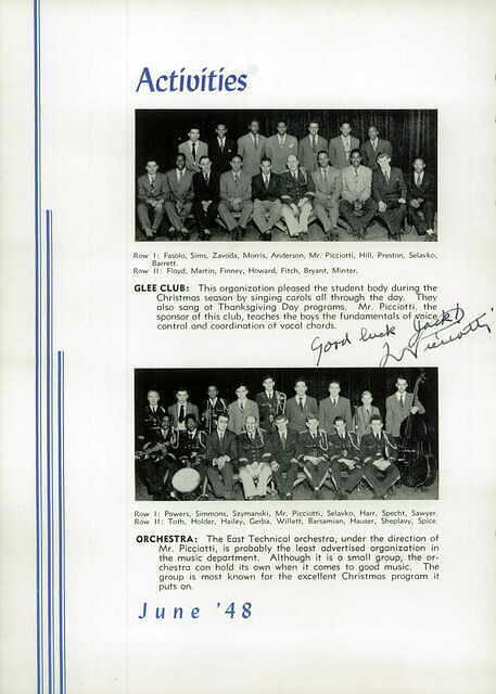 Yearbook East Tech June 1948 Orchestra image 59