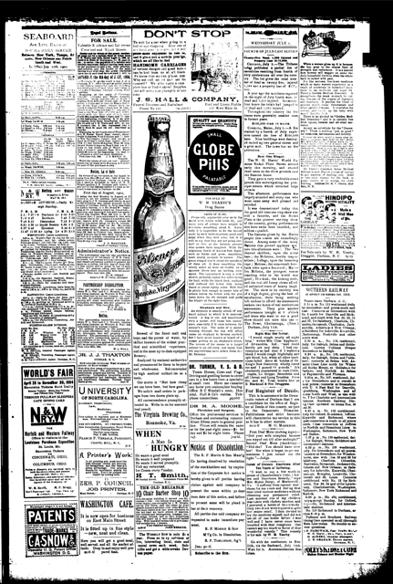 Article_Durham_Sun_Wed_Jul_6_1904_Ira_Millette