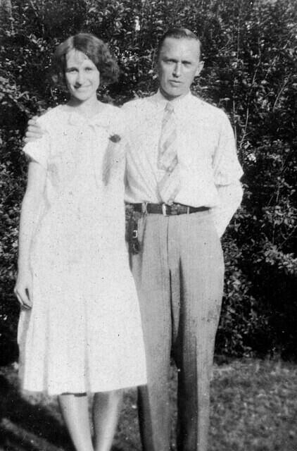 Irene Payne nee Millette and her Uncle Walter Jennier