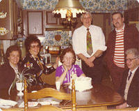 L_R_Rachael_Dolly_Harr_Betty_Ann_Harr_Grandma_Harr_75th_Brthdy_Walter_Harr_Walter_Sonny_Baker_James_Baker_Sr_Jan_1977_Copy