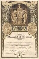 Frank Kosak and Betty Jordan Wedding Certificate (Religious)